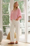 Leah Tapered Barrel Jean - Fresh Ecru Jean Ceres Life fresh ecru 8