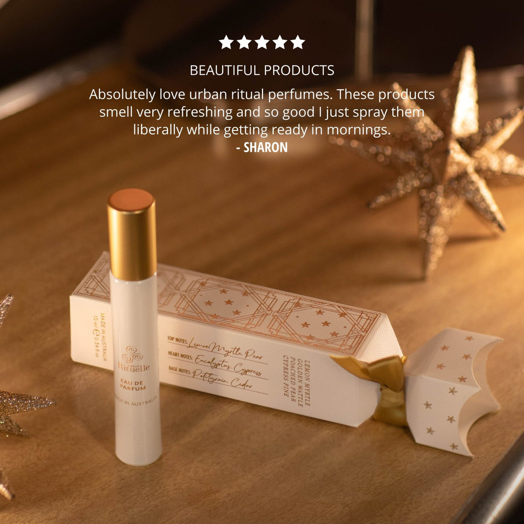 Lemon Myrtle, Golden Wattle, Poached Pear, Cypress Pine Eau De Parfum | 10ml Urban Rituelle