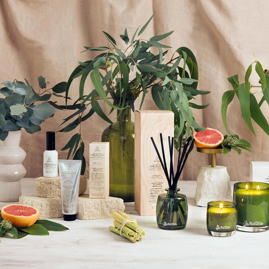 Lemongrass, Lemon Myrtle, Grapefruit and Eucalyptus Hand Cream candle Urban Rituelle