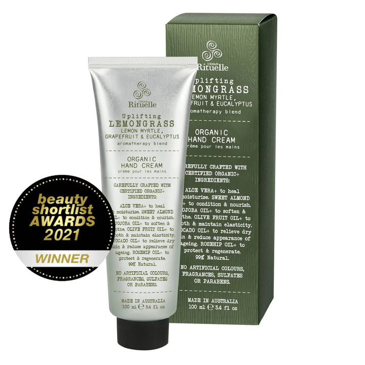Lemongrass, Lemon Myrtle, Grapefruit and Eucalyptus Hand Cream candle Urban Rituelle