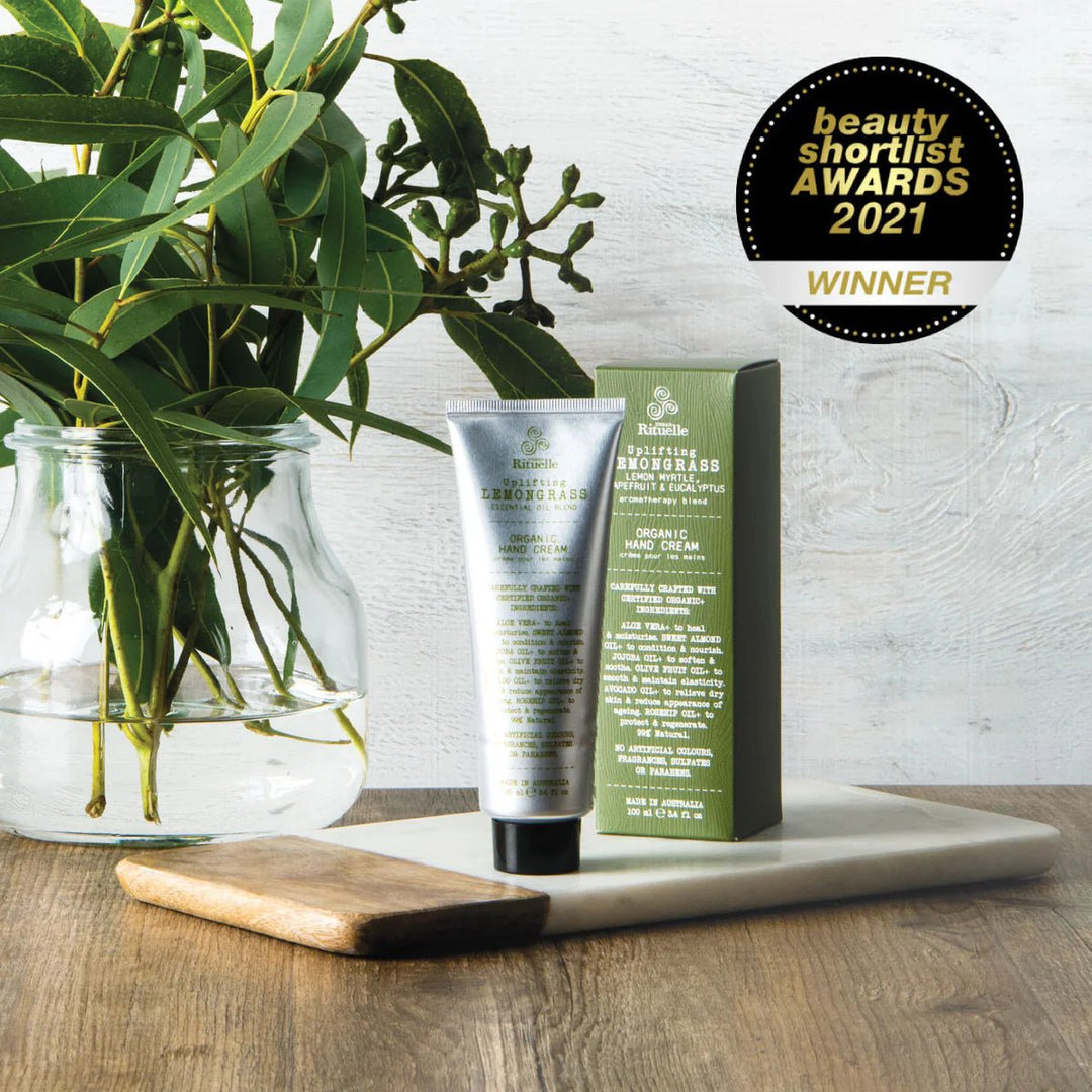 Lemongrass, Lemon Myrtle, Grapefruit and Eucalyptus Hand Cream candle Urban Rituelle