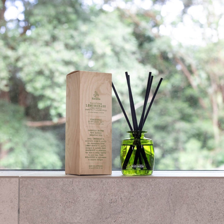 Lemongrass, Lemon Myrtle, Grapefruit &amp; Eucalyptus<br> Mini Fragrance Diffuser Set | 90ml Diffuser Urban Rituelle