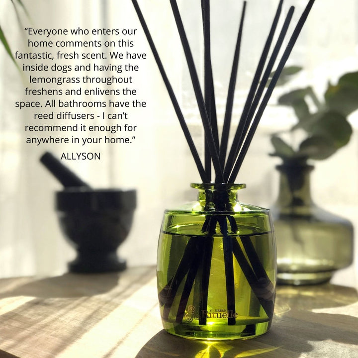 Lemongrass, Lemon Myrtle, Grapefruit &amp; Eucalyptus<br> Mini Fragrance Diffuser Set | 90ml Diffuser Urban Rituelle