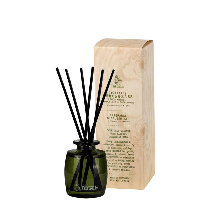 Lemongrass, Lemon Myrtle, Grapefruit &amp; Eucalyptus<br> Mini Fragrance Diffuser Set | 90ml Diffuser Urban Rituelle