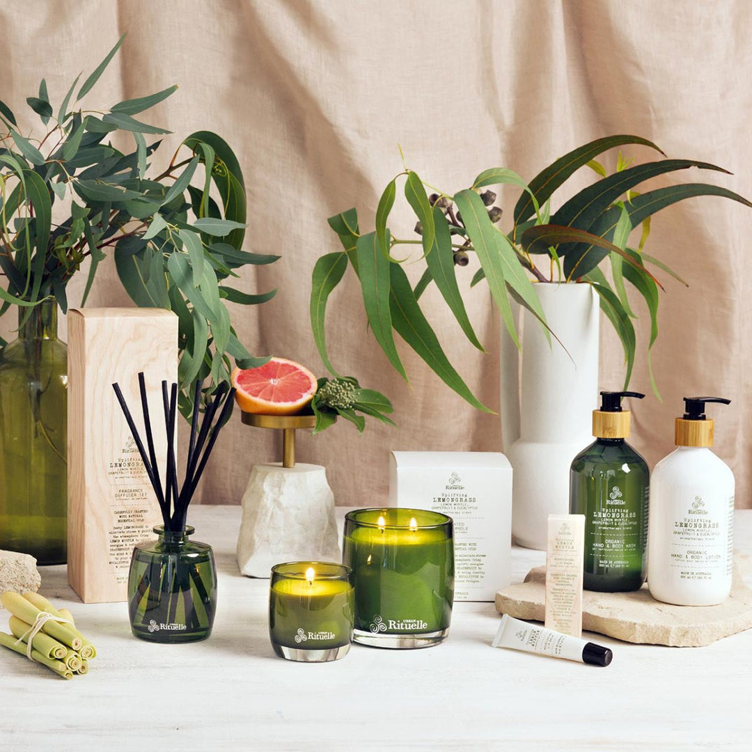 Lemongrass, Lemon Myrtle, Grapefruit &amp; Eucalyptus<br> Mini Fragrance Diffuser Set | 90ml Diffuser Urban Rituelle