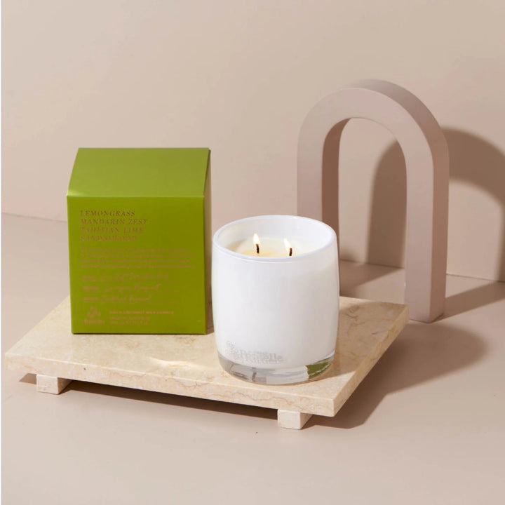 Lemongrass Mandarin Zest Tahitian Lima and Sandalwood 400gm Candle Candle Urban Rituelle