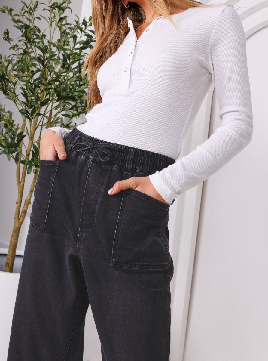 Leo Barrel Jeans - Black jeans Monaco Jeans