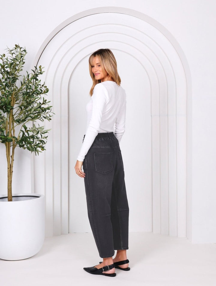 Leo Barrel Jeans - Black jeans Monaco Jeans