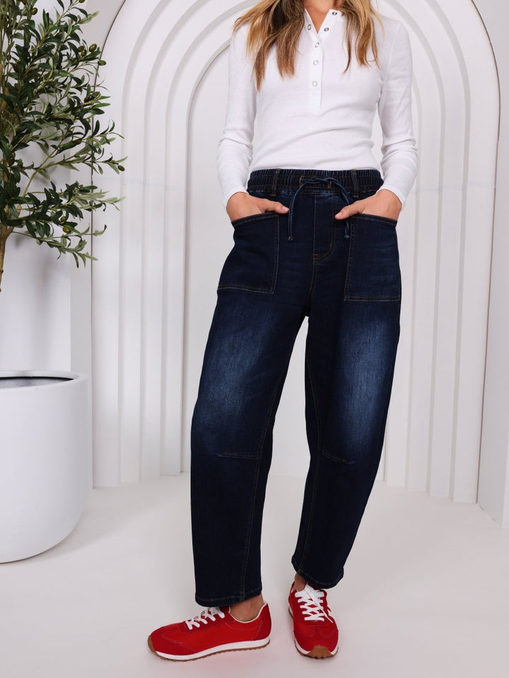 Leo Barrel Jeans - Ink Jean Monaco Jeans