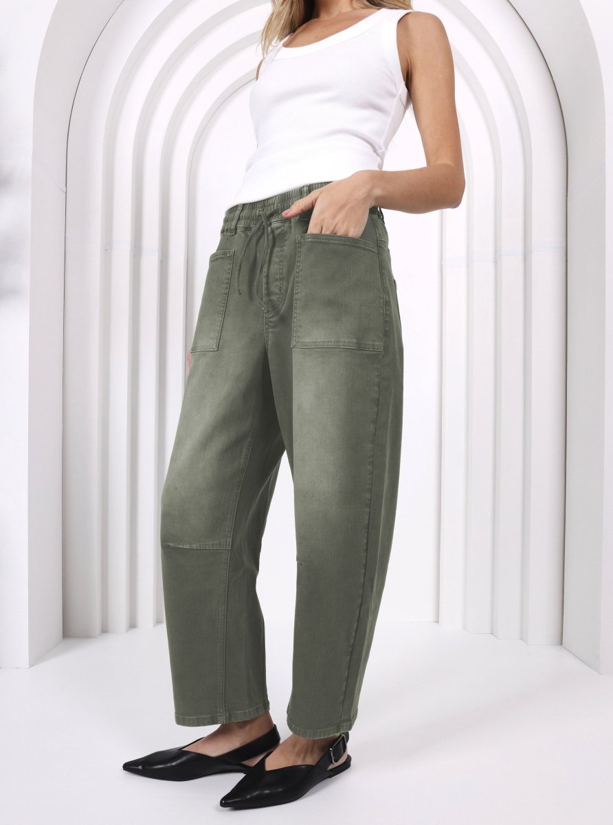 Leo Barrel Jeans - Khaki Jean Monaco Jeans