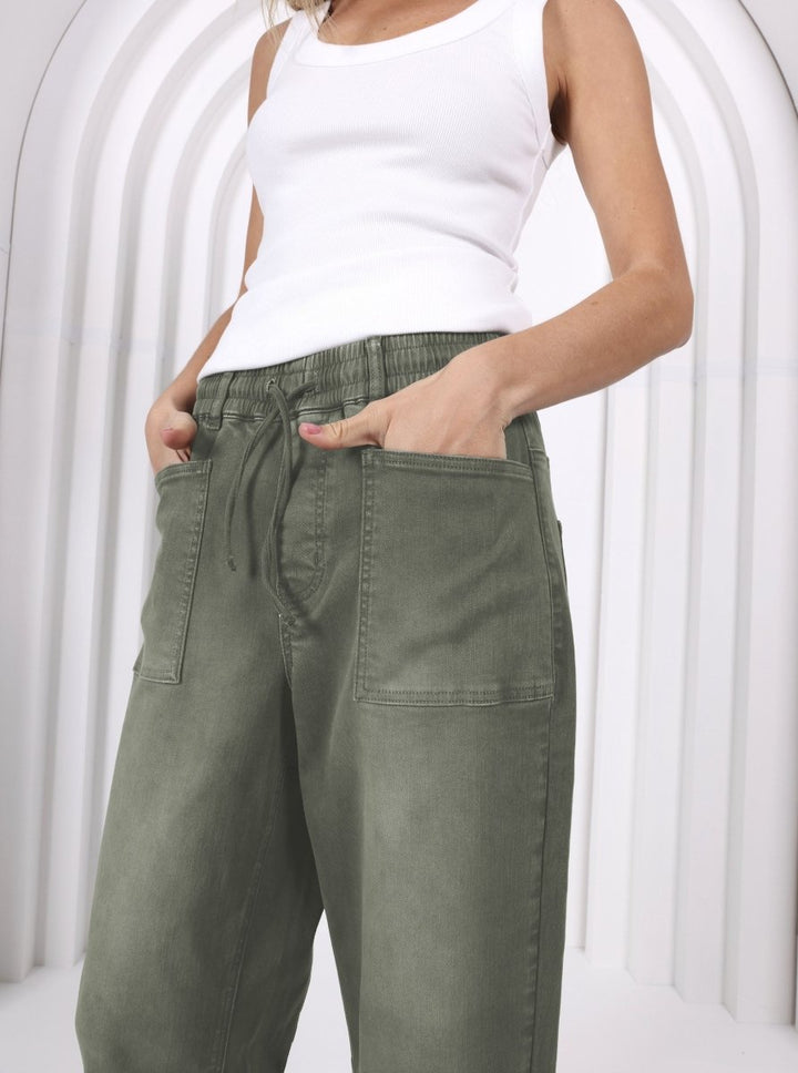 Leo Barrel Jeans - Khaki Jean Monaco Jeans