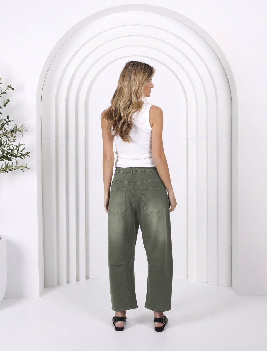 Leo Barrel Jeans - Khaki Jean Monaco Jeans