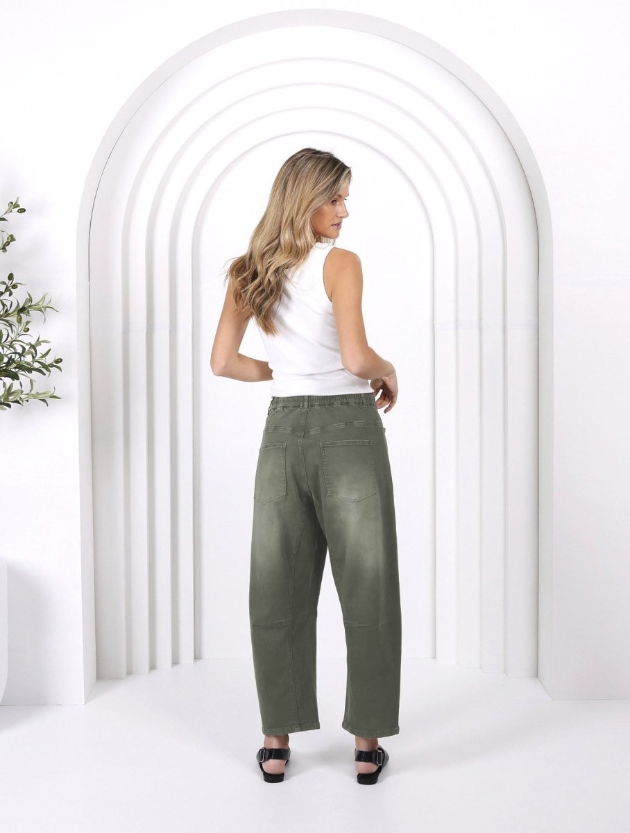 Leo Barrel Jeans - Khaki Jean Monaco Jeans