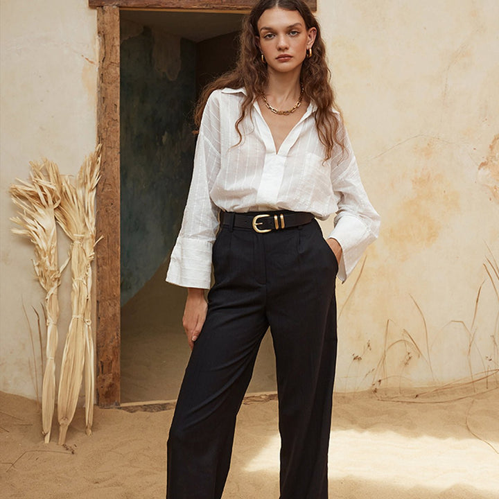 Let It Be Belt - Black/Gold Status Anxiety