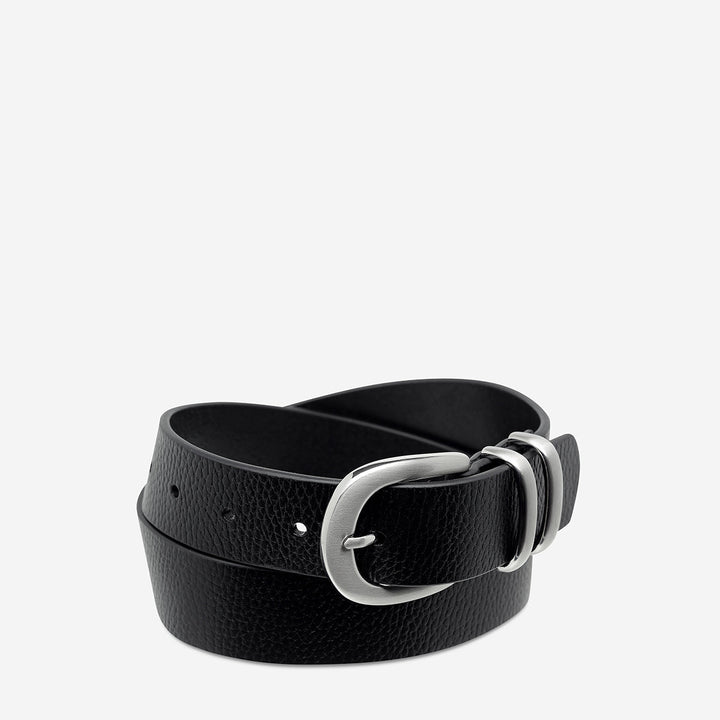 Let It Be Belt - Black/Silver Status Anxiety