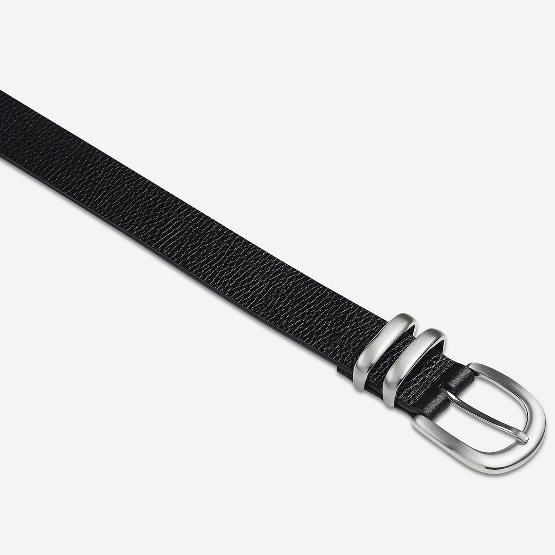 Let It Be Belt - Black/Silver Status Anxiety