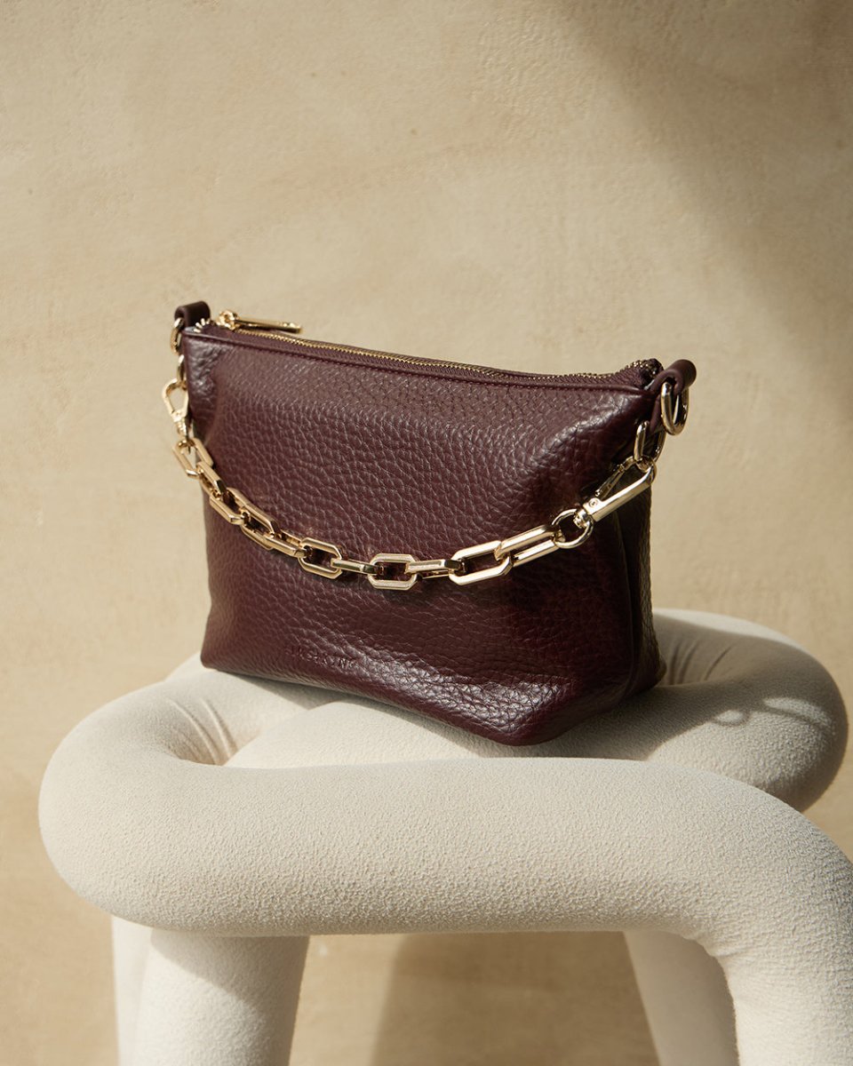 Leyton Crossbody - Wine Handbag Elms and King