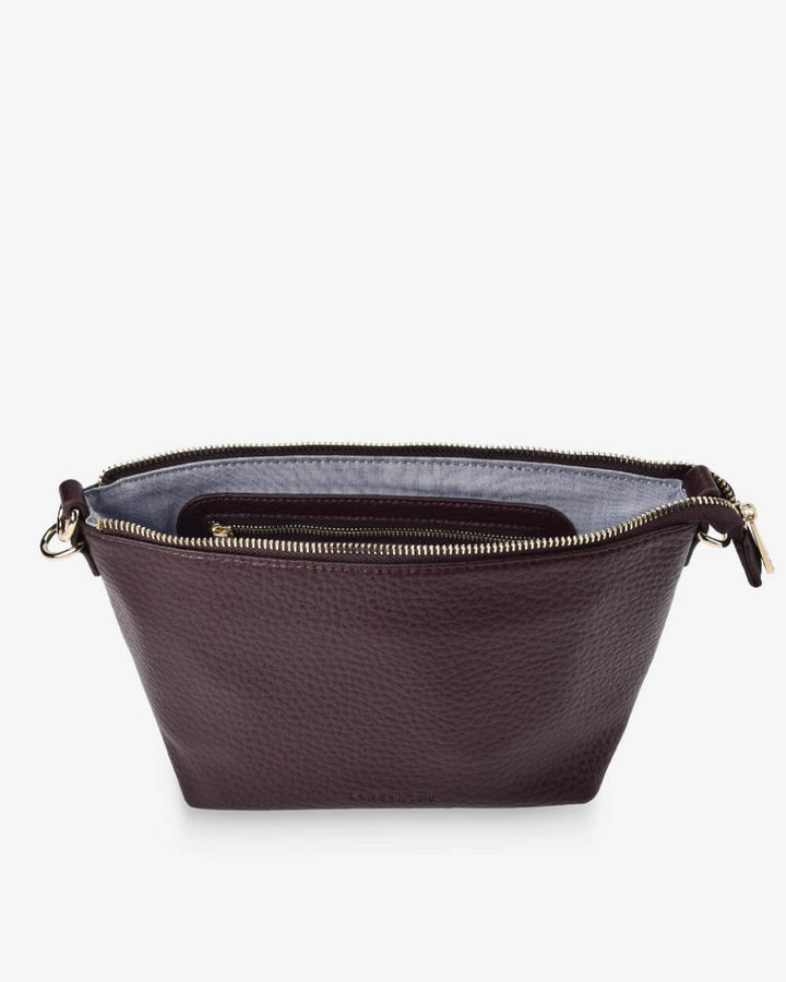 Leyton Crossbody - Wine Handbag Elms and King