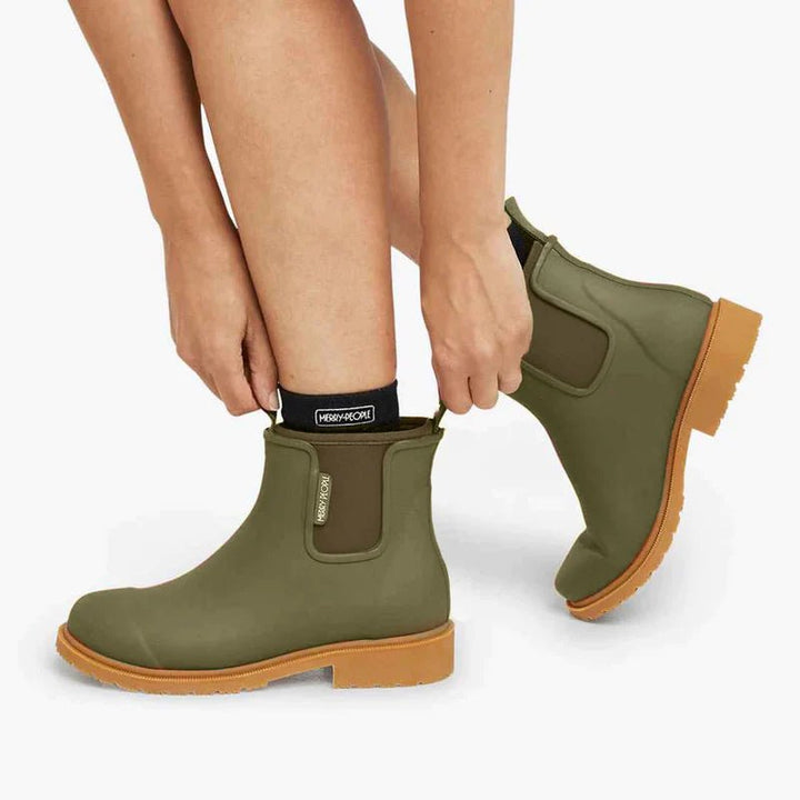 Merry People Bobbi Gumboot - Khaki Gumboot Merry People