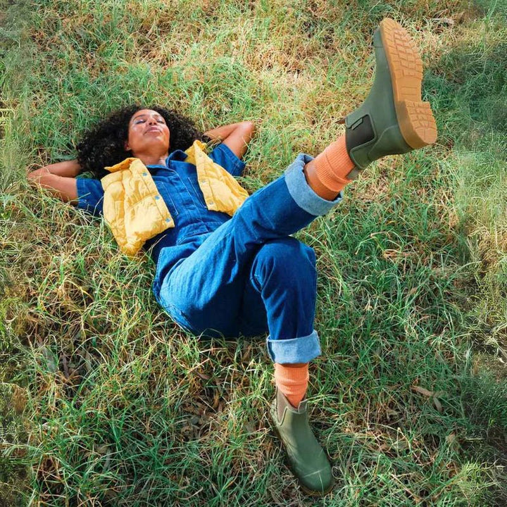 Merry People Bobbi Gumboot - Khaki Gumboot Merry People