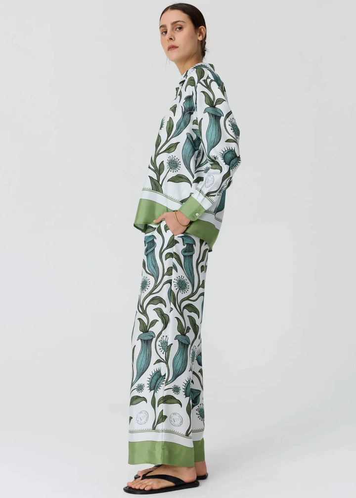 Linne Shirt - Linne Border print - Stanleyandstone