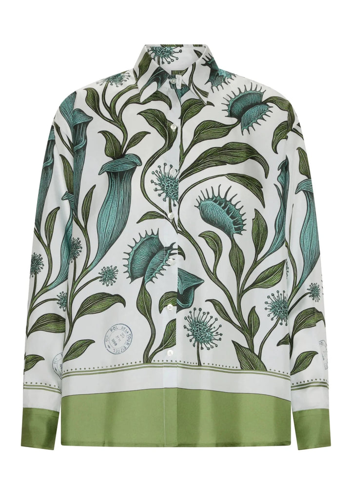 Linne Shirt - Linne Border print - Stanleyandstone