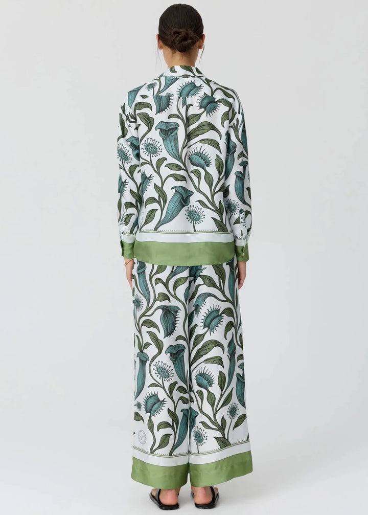 Linne Shirt - Linne Border print - Stanleyandstone