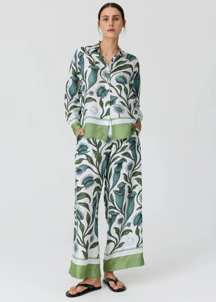 Linne Shirt - Linne Border print - Stanleyandstone