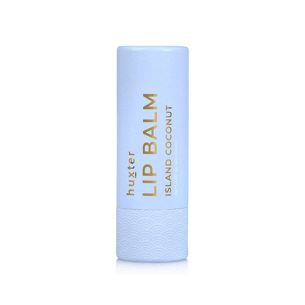 Lip Balm - Island Coconut - Pale Blue - 9gm Huxter