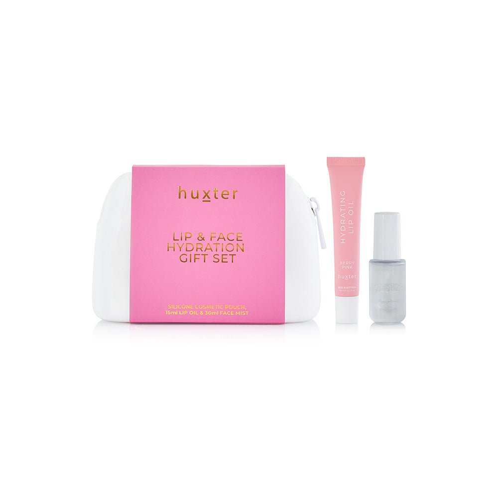 Lip & Face Hydration Gift Set - Berry Pink Huxter