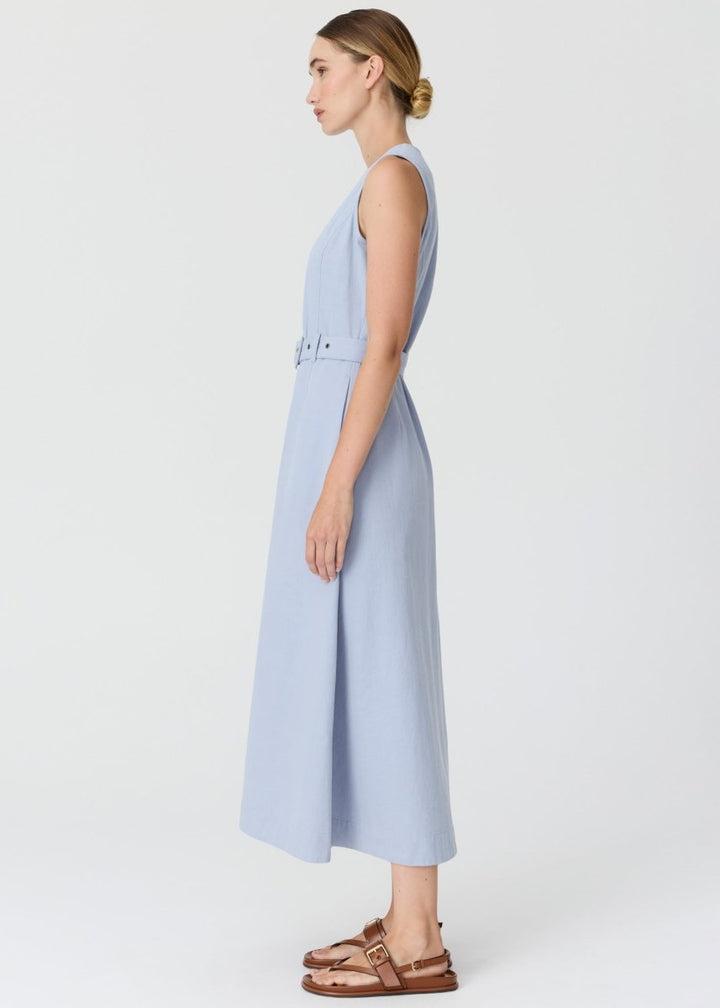 Lira Belt Dress blue - Stanleyandstone