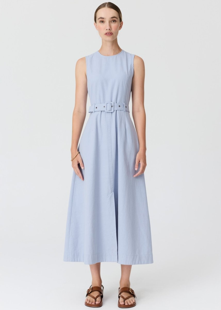 Lira Belt Dress blue - Stanleyandstone