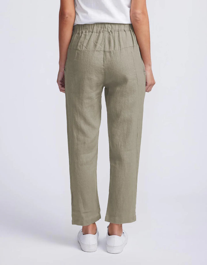 Lux Linen Pants - Khaki