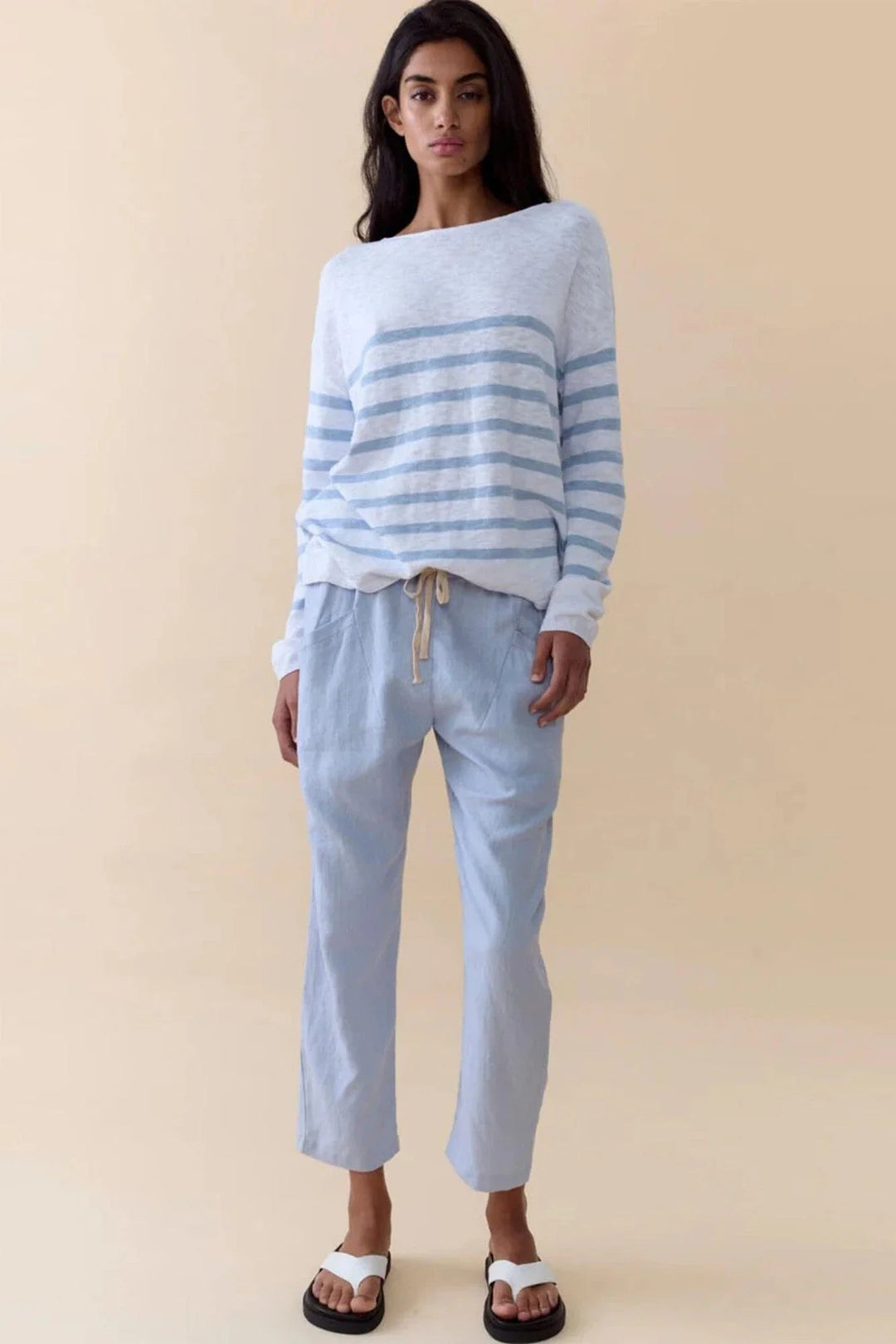 Lux Linen Pants - Chambray
