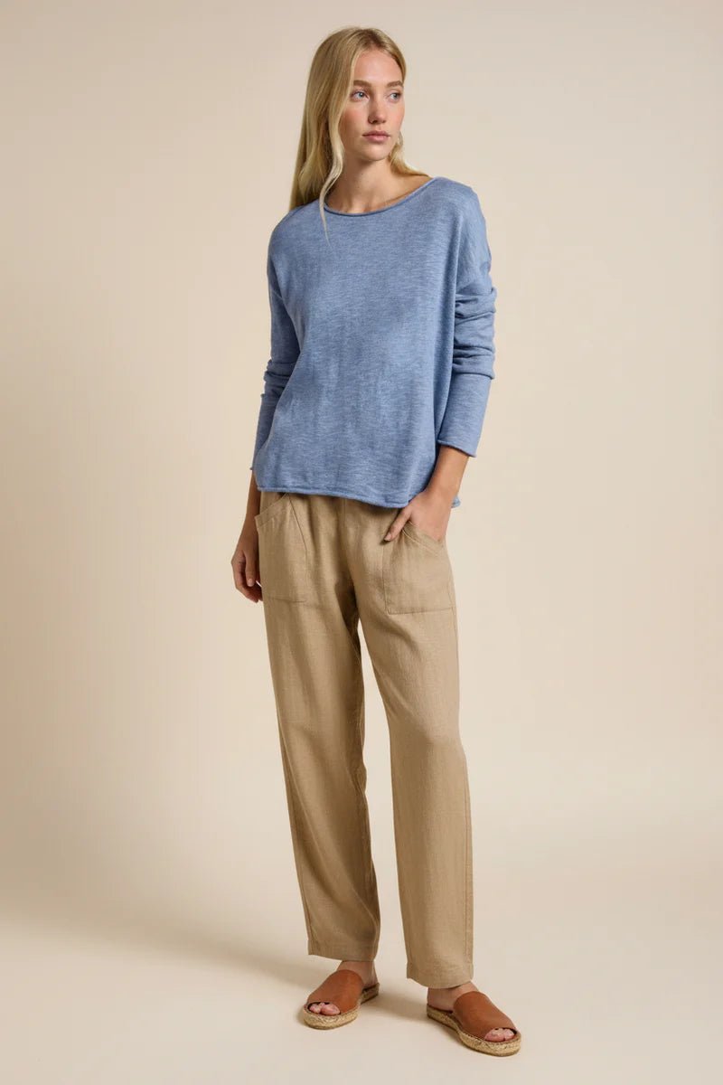 Little Lies Nellie Top - Steele Long Sleeve Tee Little Lies