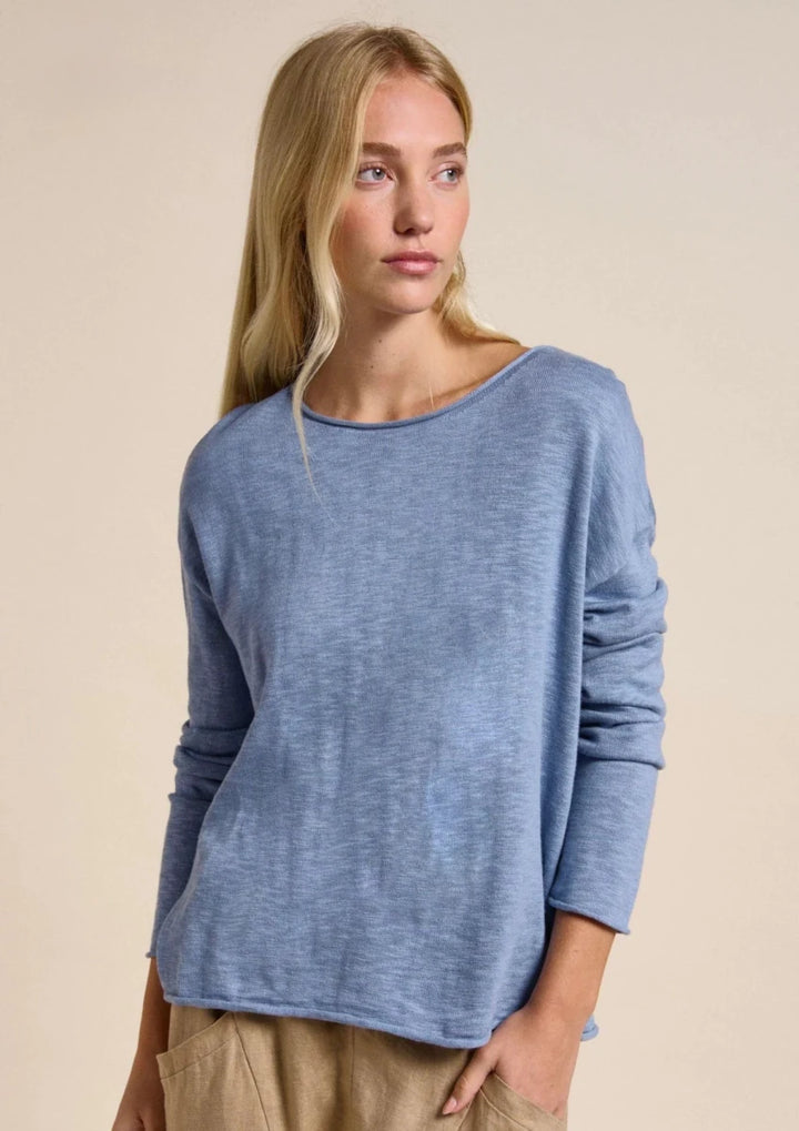 Little Lies Nellie Top - Steele Long Sleeve Tee Little Lies