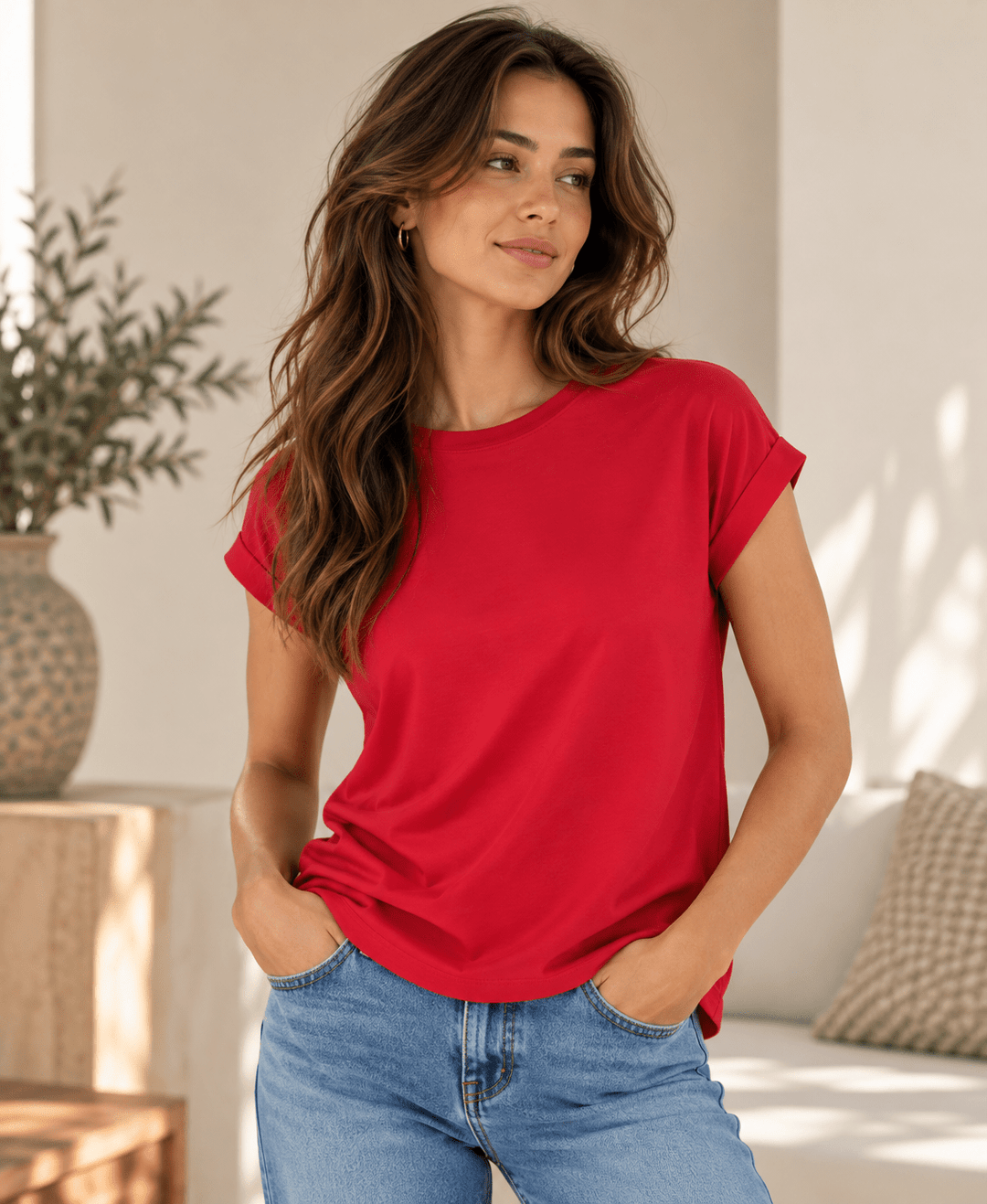 Little lies Rhodes Tee - RED Tee shirt Little Lies