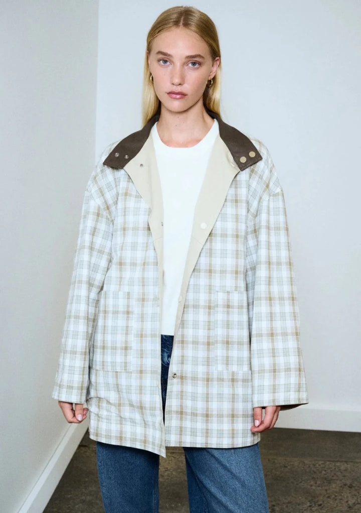 Little Lies Rylan Reversible Parka - Beige / khaki Coats &amp; Jackets Little Lies