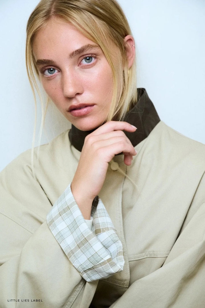 Little Lies Rylan Reversible Parka - Beige / khaki Coats &amp; Jackets Little Lies