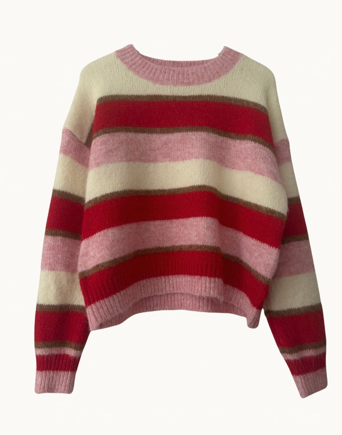 Lizzie Sweater - Pink combo