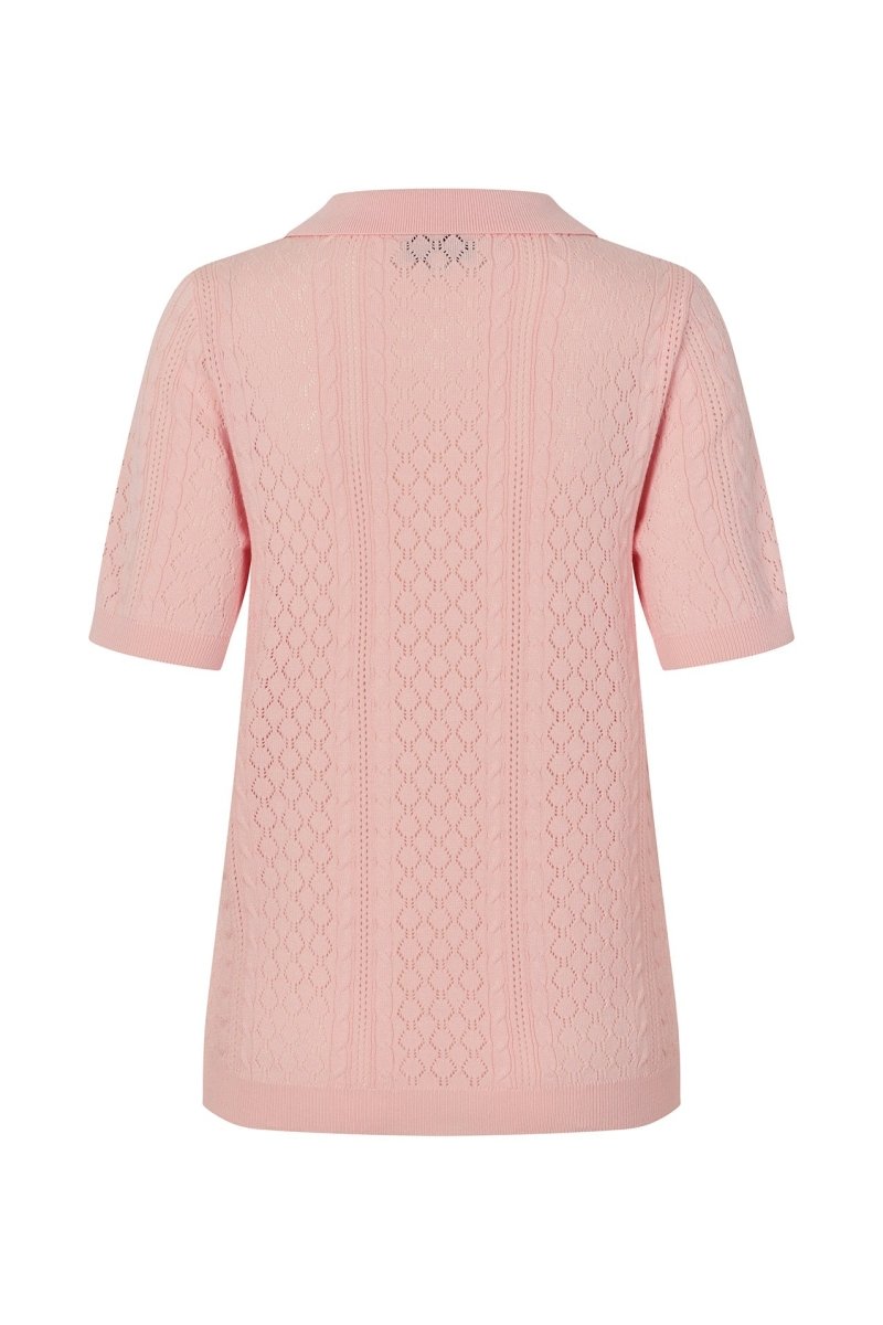 Lollys Laundry Alaia Polo Knit - Light Pink - Stanleyandstone