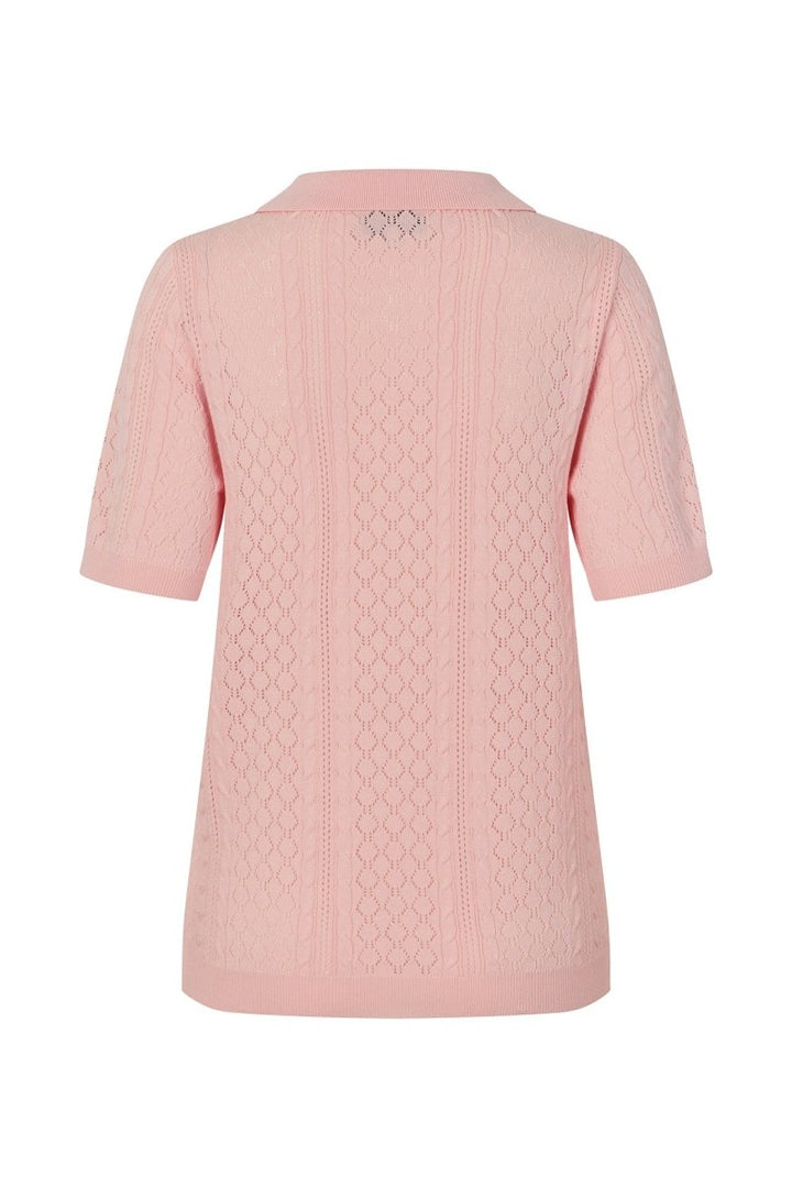 Lollys Laundry Alaia Polo Knit - Light Pink - Stanleyandstone
