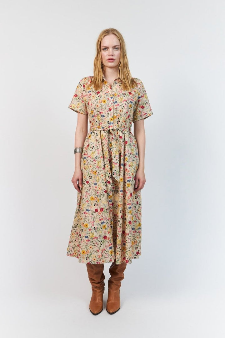 Lollys Laundry Blake Midi Dress - Flower Print - Stanleyandstone