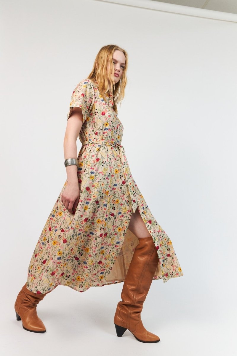 Lollys Laundry Blake Midi Dress - Flower Print - Stanleyandstone