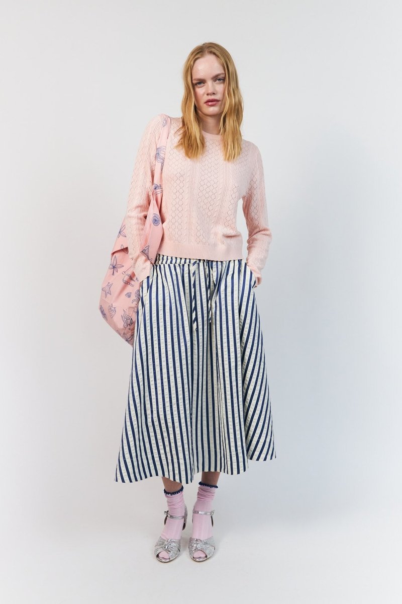 Lollys Laundry Bristol Midi Skirt - Blue - Stanleyandstone