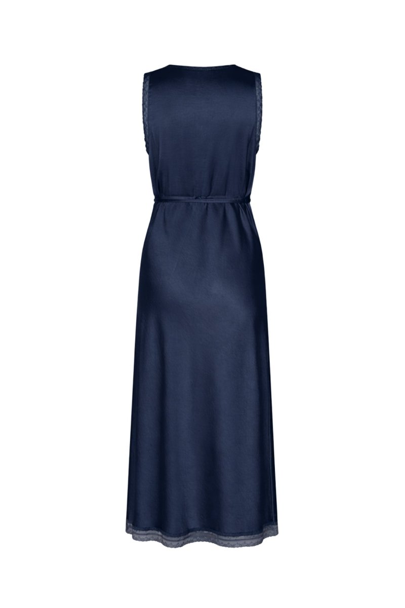 Lollys Laundry Clari Midi Dress - Dark Blue - Stanleyandstone