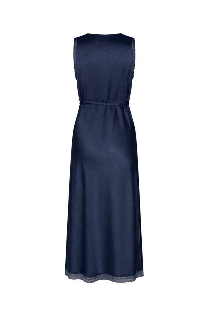 Lollys Laundry Clari Midi Dress - Dark Blue - Stanleyandstone