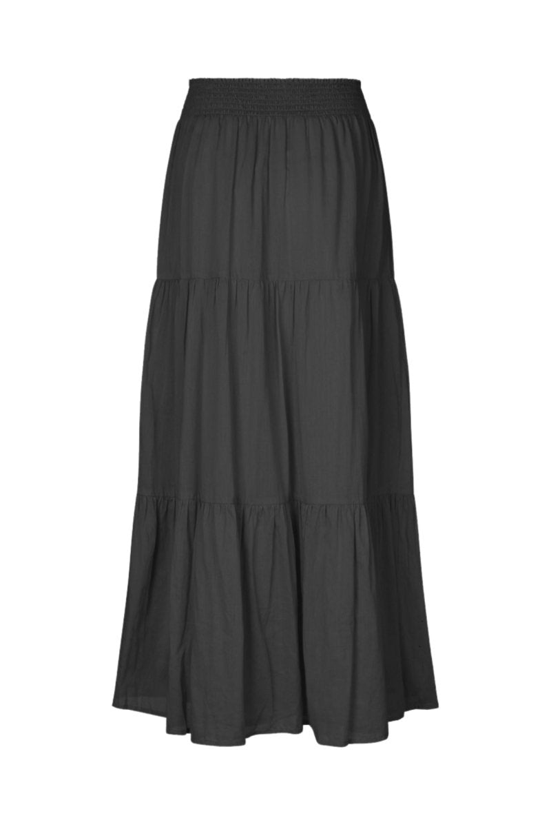 Lollys Laundry Diamond Maxi Skirt - Washed Black - Stanleyandstone