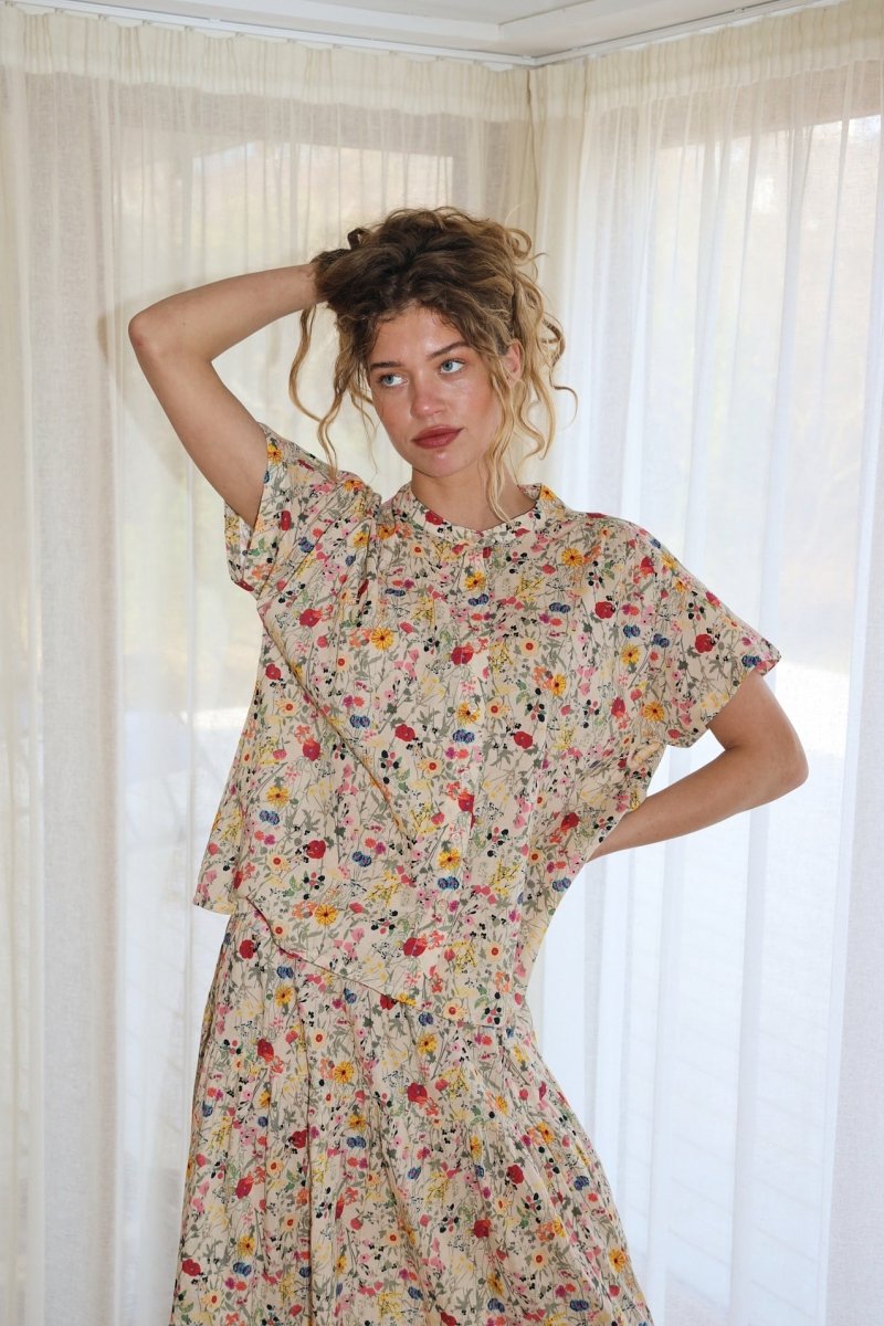 Lollys Laundry Mya Shirt - Flower Print - Stanleyandstone