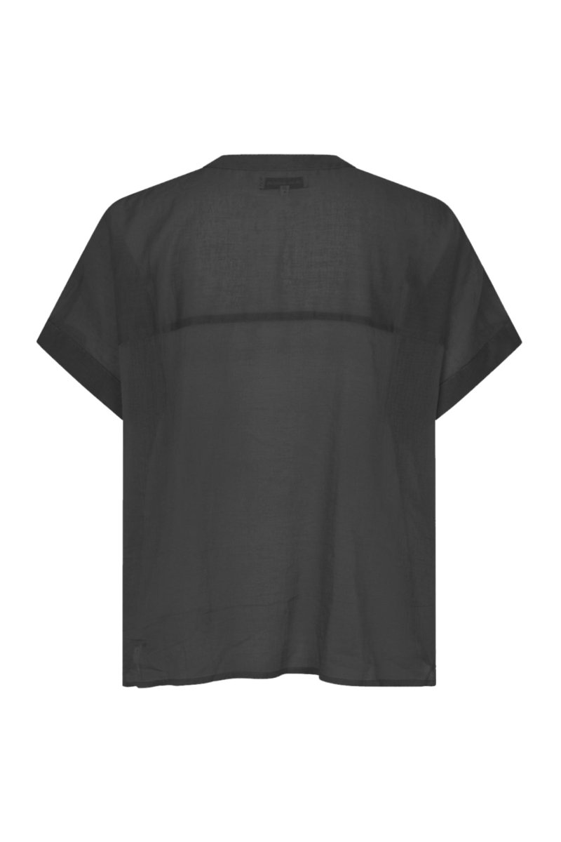 Lollys Laundry Mya Shirt - Washed Black - Stanleyandstone